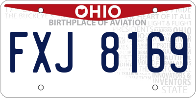 OH license plate FXJ8169