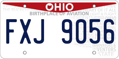 OH license plate FXJ9056