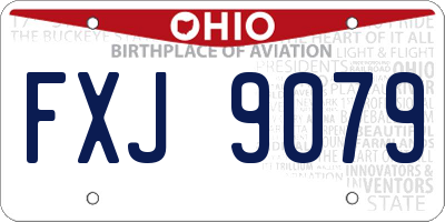 OH license plate FXJ9079
