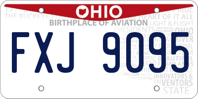 OH license plate FXJ9095