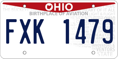 OH license plate FXK1479