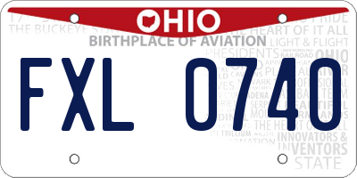 OH license plate FXL0740
