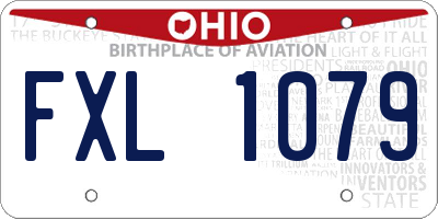 OH license plate FXL1079