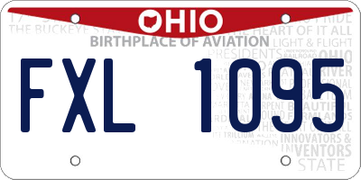 OH license plate FXL1095