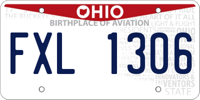 OH license plate FXL1306