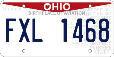 OH license plate FXL1468