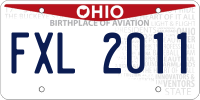OH license plate FXL2011