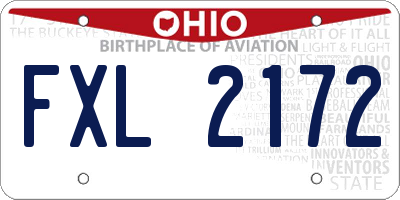 OH license plate FXL2172