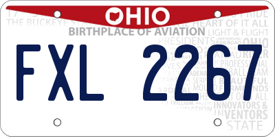 OH license plate FXL2267