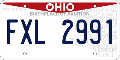 OH license plate FXL2991