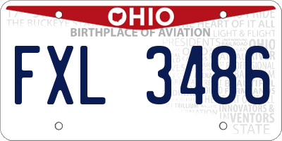 OH license plate FXL3486