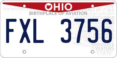 OH license plate FXL3756