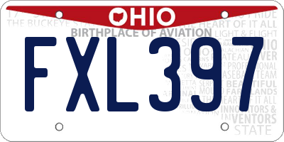 OH license plate FXL397