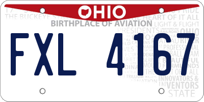 OH license plate FXL4167