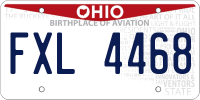 OH license plate FXL4468