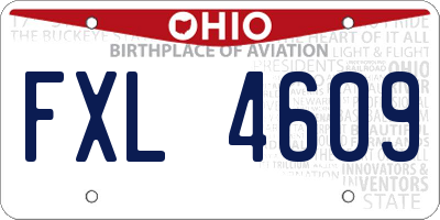 OH license plate FXL4609