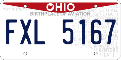 OH license plate FXL5167