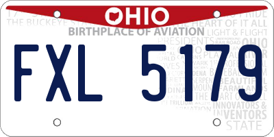 OH license plate FXL5179