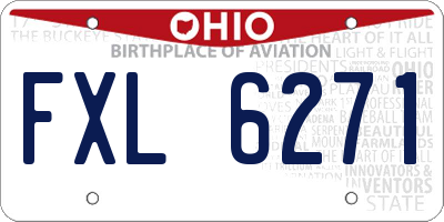 OH license plate FXL6271