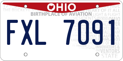 OH license plate FXL7091