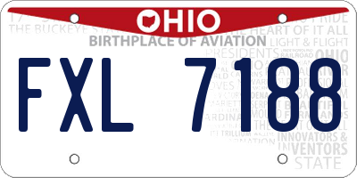 OH license plate FXL7188