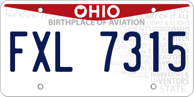 OH license plate FXL7315