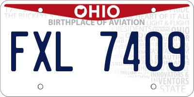 OH license plate FXL7409
