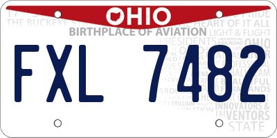 OH license plate FXL7482