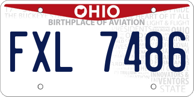 OH license plate FXL7486