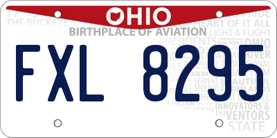 OH license plate FXL8295