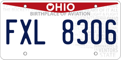 OH license plate FXL8306