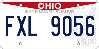 OH license plate FXL9056