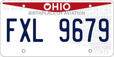 OH license plate FXL9679
