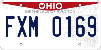 OH license plate FXM0169