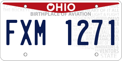 OH license plate FXM1271