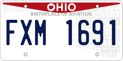 OH license plate FXM1691