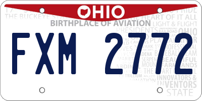 OH license plate FXM2772