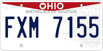 OH license plate FXM7155
