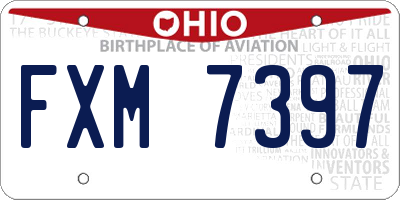 OH license plate FXM7397