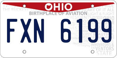 OH license plate FXN6199