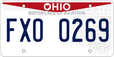 OH license plate FXO0269
