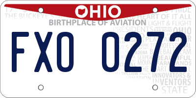 OH license plate FXO0272