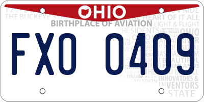 OH license plate FXO0409