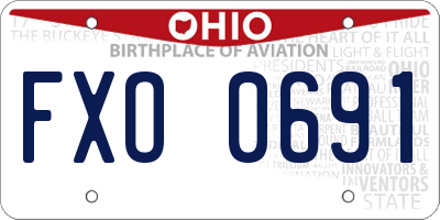 OH license plate FXO0691