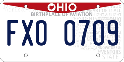 OH license plate FXO0709