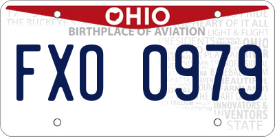 OH license plate FXO0979