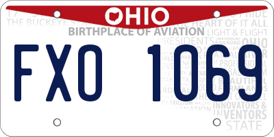 OH license plate FXO1069