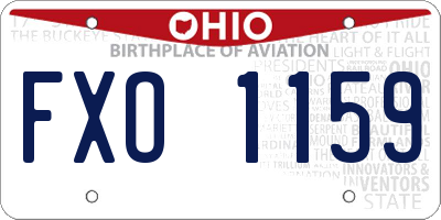 OH license plate FXO1159