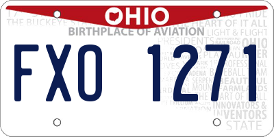 OH license plate FXO1271