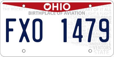 OH license plate FXO1479